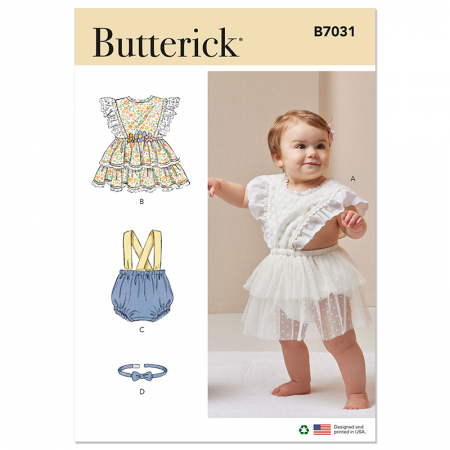 Patron Butterick 7031 - Barboteuse et robe