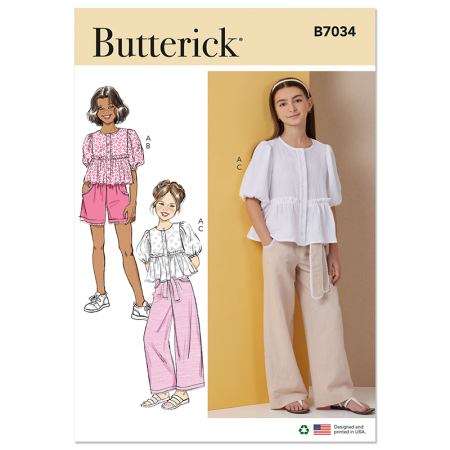 Patron Butterick 7034 - Ensemble enfant