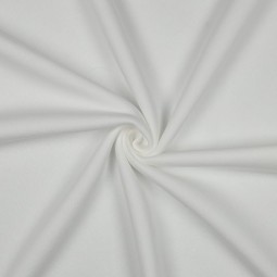 Tissu jersey sweat uni - Écru