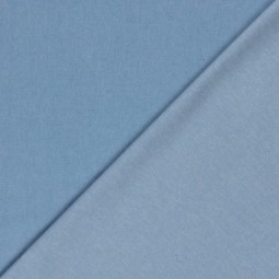 Tissu jeans fin - Bleu délavé
