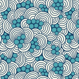 Tissu canvas - Cloud 9 fabrics - Ocean motion Organic