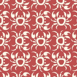Tissu canvas - Cloud 9 fabrics - Ocean motion crab