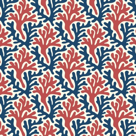 Tissu canvas - Cloud 9 fabrics - Ocean motion corals