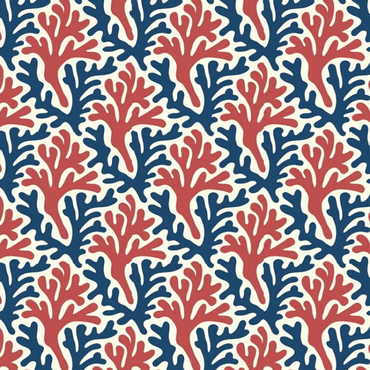 Tissu canvas - Cloud 9 fabrics - Ocean motion corals