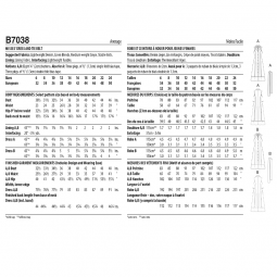 Patron Butterick 7038 - Robe midi