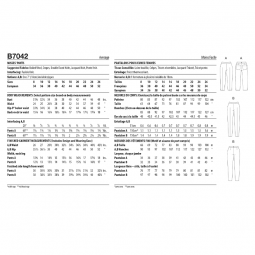 Patron Butterick 7042 - Pantalon ajusté