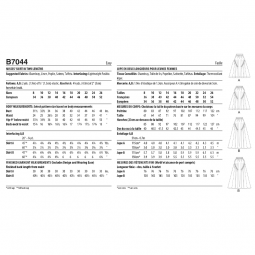 Patron Butterick 7044 - Jupe romantique