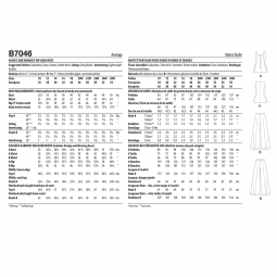 Patron Butterick 7046 - Ensemble femme