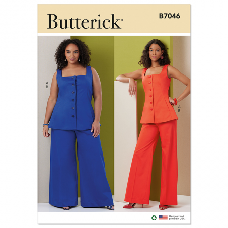 Patron Butterick 7046 - Ensemble femme