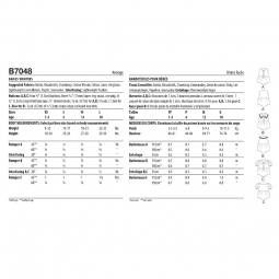 Patron Butterick 7048 - Barboteuse