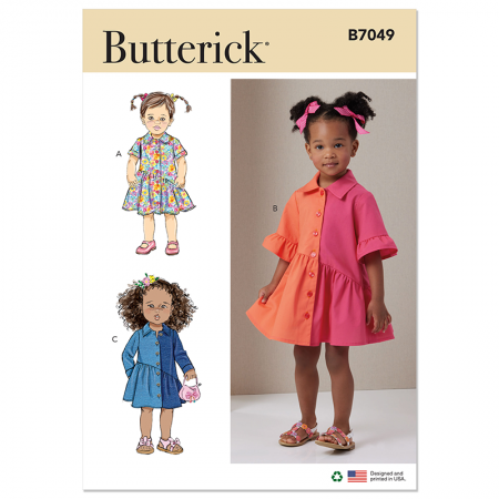 Patron Butterick 7049 - Robe enfant