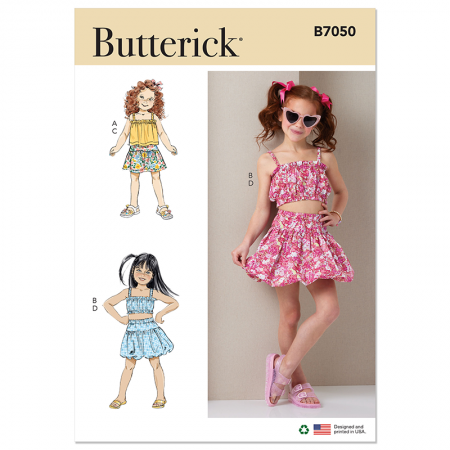 Patron Butterick 7050 - Ensemble fillette