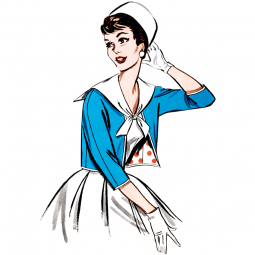 Patron Butterick 7052 - Ensemble robe et veste rétro année 60