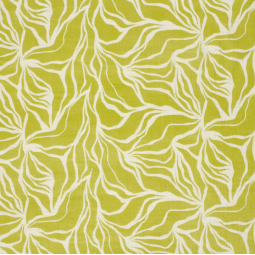 Tissu double gaze - Abstrait vert citron