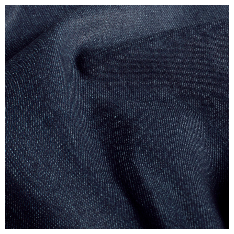 Tissu jeans - Unicolore bleu acier
