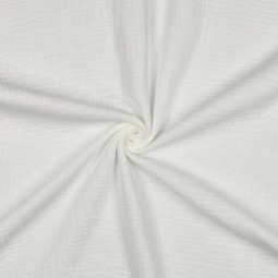 Tissu double gaze - Ecru
