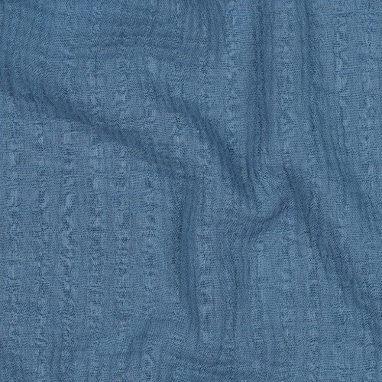 Tissu double gaze - Indigo