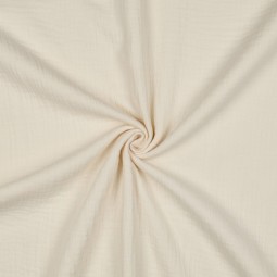Tissu double gaze - Écru