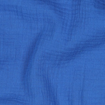Tissu double gaze - Cobalt