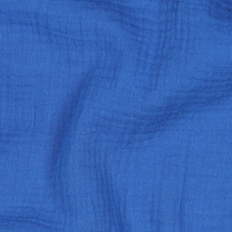 Tissu double gaze - Cobalt