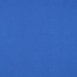 Tissu double gaze - Cobalt
