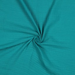 Tissu double gaze - Teal