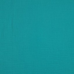 Tissu double gaze - Teal