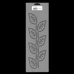 Stencil de patchwork - Big leaf border