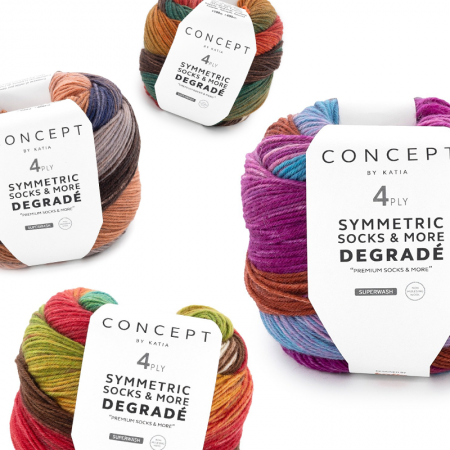 Symmetric socks & more degradé de Katia