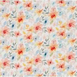 Tissu double gaze - Amélie blanc