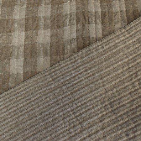 Tissu coton matelassé - Célestin et Simone Kaki