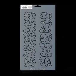 Stencil de patchwork - Loop & stipple sashing