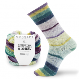 Symmetric socks & more illusion de Katia