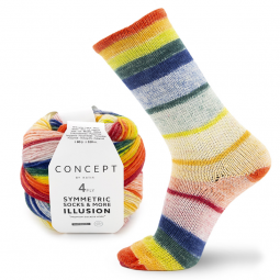 Symmetric socks & more illusion de Katia