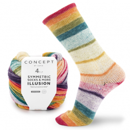 Symmetric socks & more illusion de Katia