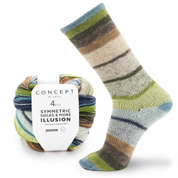 Symmetric socks & more illusion de Katia