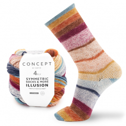 Symmetric socks & more illusion de Katia