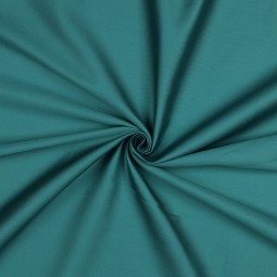 Tissu coton uni satiné - Dark cyan
