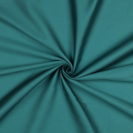 Tissu coton uni satiné - Dark cyan