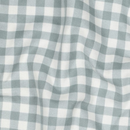 Tissu flanelle - Vichy sauge