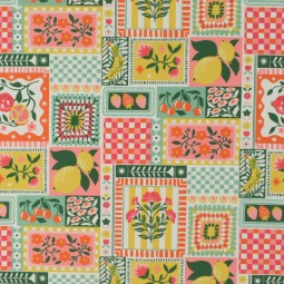 Tissu coton - Smoothie multicolore