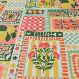 Tissu coton - Smoothie multicolore