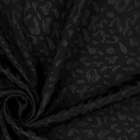 Tissu Viscose - Jacquard animal skin black