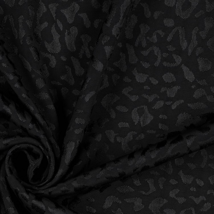 Tissu Viscose - Jacquard animal skin black