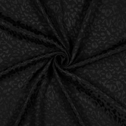 Tissu Viscose - Jacquard animal skin black