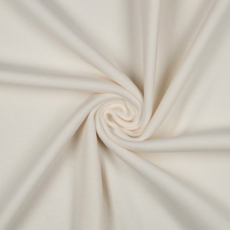 Tissu polaire chiné écru de coton biologique