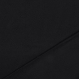 Tissu polaire chiné noir de coton biologique