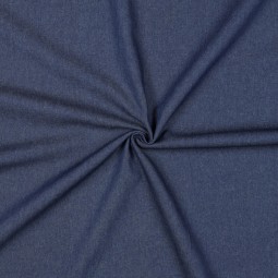 Tissu gabardine - Jean lavé bleu foncé