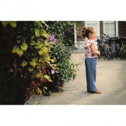 Tissu gabardine - Jean lavé bleu