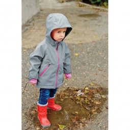 Tissu déperlant polaire - Réfléchissant gris